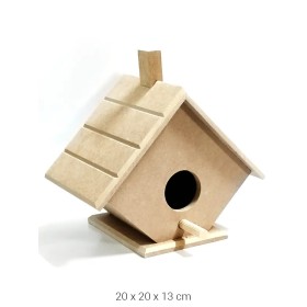 KU239 Küçük Kuş Evi Ahşap Boyanabilir Obje