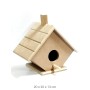 KU239 Küçük Kuş Evi Ahşap Boyanabilir Obje