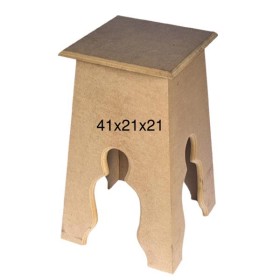 F782 Tabure Ahşap Boyanabilir Obje