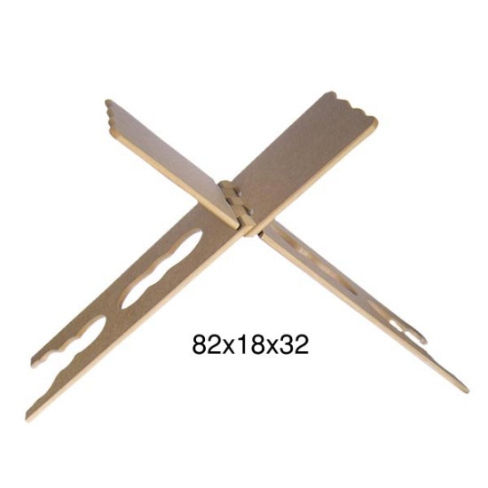 F796 İşlemeli Rahle Ahşap Boyanabilir Obje