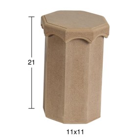 KU269 Büyük Dilimli Saklama Kabı Ahşap Boyanabilir Obje