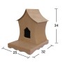 KU335 Kuş Evi Ahşap Boyanabilir Obje