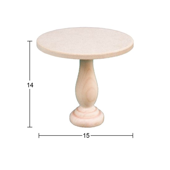 SN26 Sunumluk Ahşap Boyanabilir Obje