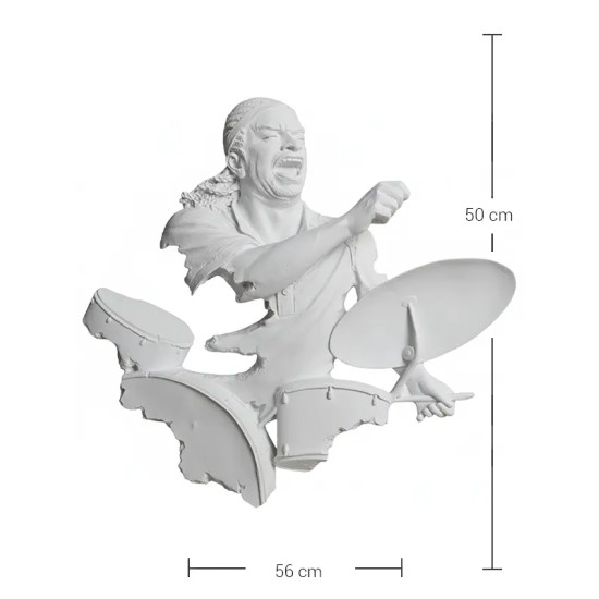 P436 Yana Davulcu Ham Polyester Obje