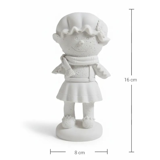 PN14 Yana Kardan Kız Ham Polyester Obje