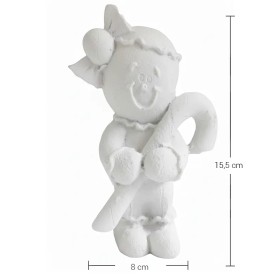 PN21 Yana Baston Şekerli Kız Ham Polyester Obje