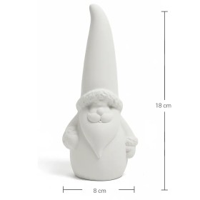 PN22 Yana Uzun Şapkalı Noel Baba Ham Polyester Obje