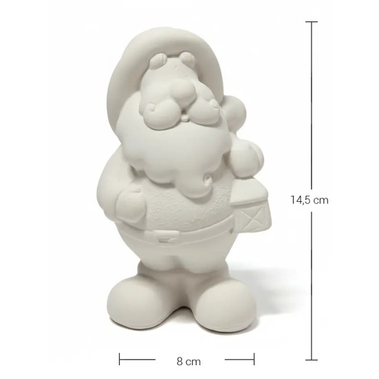 PN23 Yana Hediye Paketli Noel Baba Ham Polyester Obje