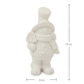 PN25 Yana Kürekli Yılbaşı Figür Ham Polyester Obje