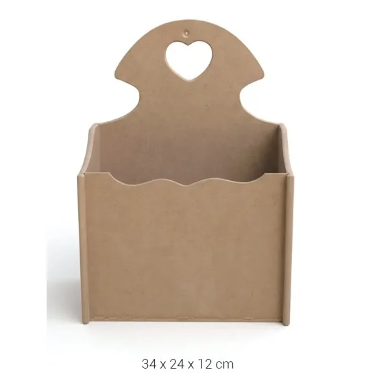 KP125 Kalpli Kapıcı Kutusu Ahşap Boyanabilir Obje