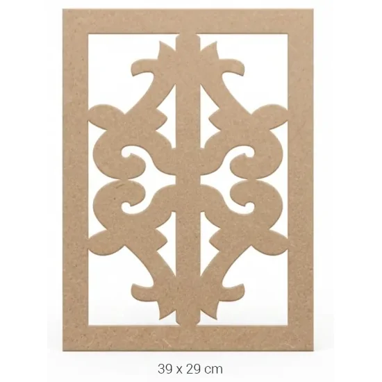 DS038 Selçuklu Motifli Dekoratif Ahşap Duvar Panosu Boyanabilir Obje