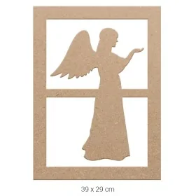 DS052 Dekoratif Duvar Süsü Ham Ahşap Boyanabilir Obje