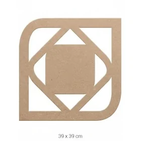 Dekoratif Duvar Süsü Ham Ahşap DS016