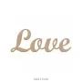 DS120 "Love" Yazılı Dekoratif Duvar Süsü Ahşap Boyanabilir Obje