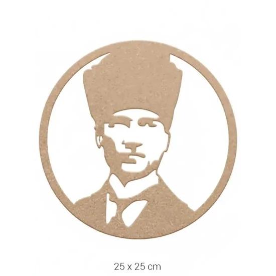 Dekoratif Duvar Süsü Ham Ahşap DS054