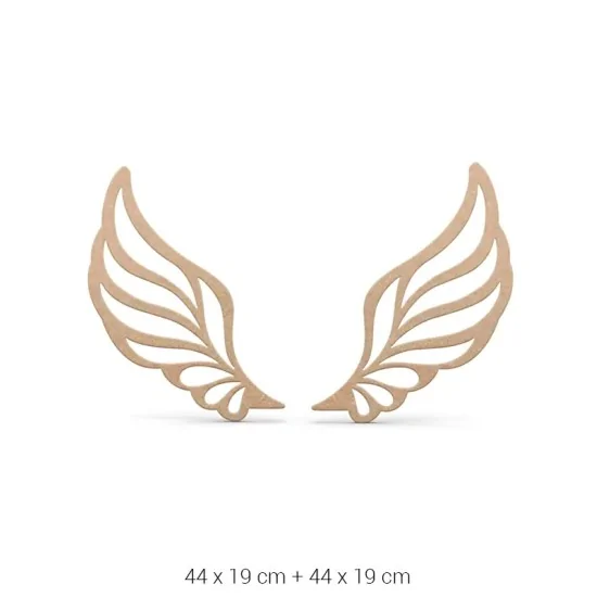 DS083 Dekoratif Duvar Süsü Ahşap Boyanabilir Obje