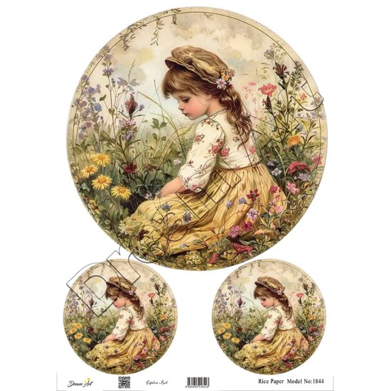 Model 1844 DreamArt Pirinç Dekopaj Kağıdı