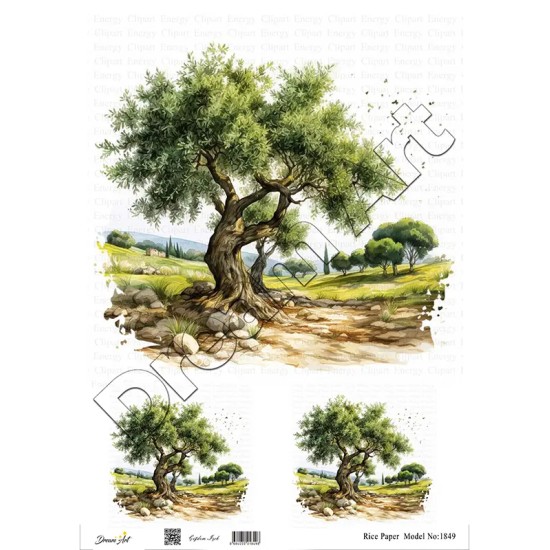 Model 1849 DreamArt Pirinç Dekopaj Kağıdı