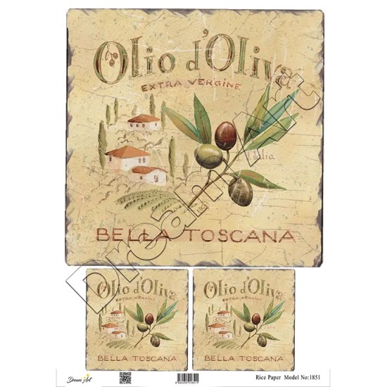 Model 1851 DreamArt Pirinç Dekopaj Kağıdı