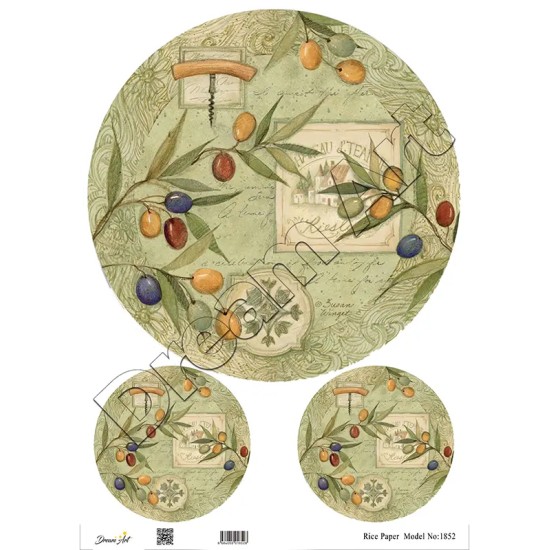 Model 1852 DreamArt Pirinç Dekopaj Kağıdı