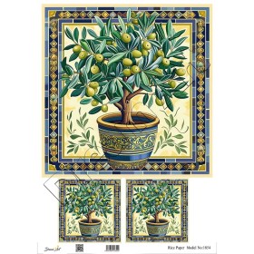 Model 1854 DreamArt Pirinç Dekopaj Kağıdı