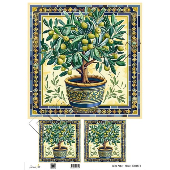 Model 1854 DreamArt Pirinç Dekopaj Kağıdı