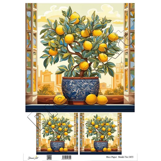 Model 1855 DreamArt Pirinç Dekopaj Kağıdı