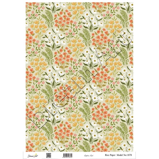 Model 1870 DreamArt Pirinç Dekopaj Kağıdı