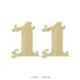 KD208 Dekoratif "1" Rakamı Ahşap Boyanabilir Obje