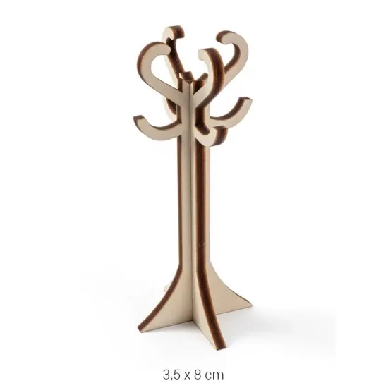 MN24 Minyatür Askılık Ahşap Boyanabilir Obje