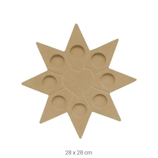 M11 Tealight Mumluk Boyanabilir Obje Ahşap Boyanabilir Obje