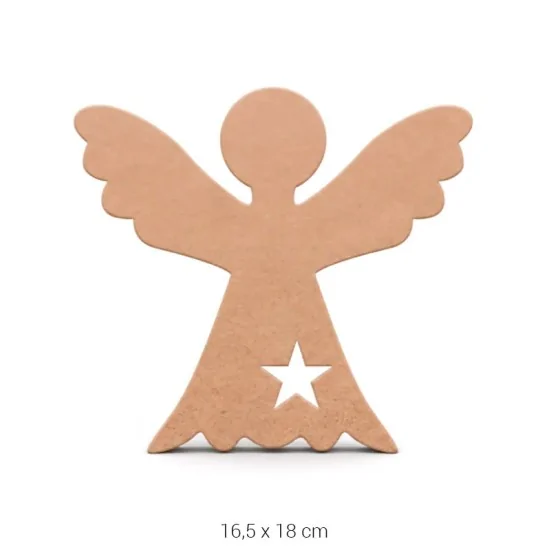 H117 Melek Ham Ahşap Boyanabilir Obje