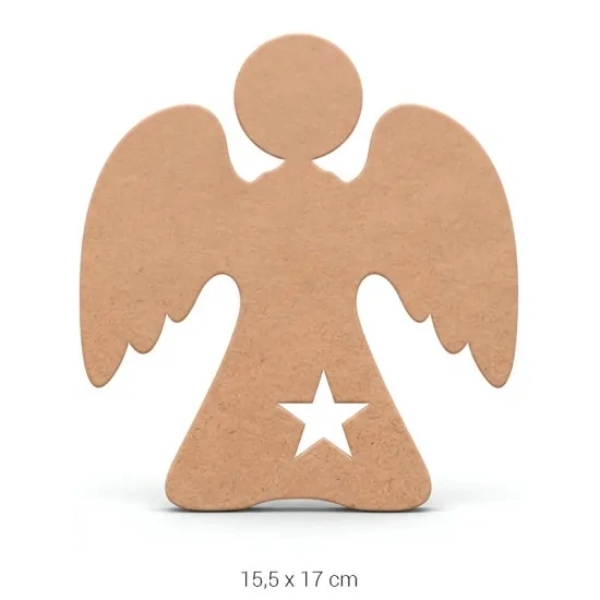 H118 Melek Ham Ahşap Boyanabilir Obje