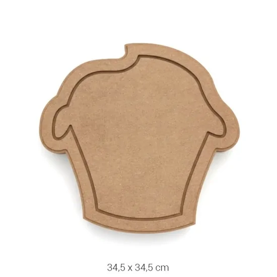 L283 Cupcake Supla Boyanabilir Obje Ahşap Boyanabilir Obje