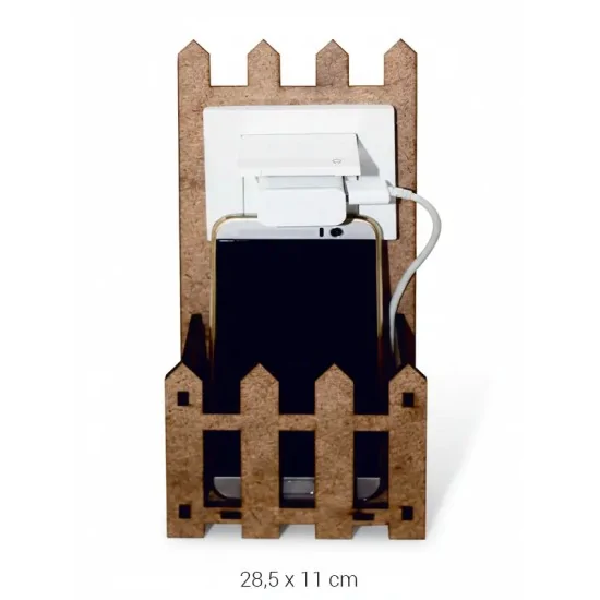 L252 Ahşap Çit Şarjlık Boyanabilir Obje