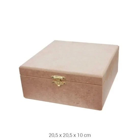 KU347 BÜYÜK KLİPSLİ KARE KUTU