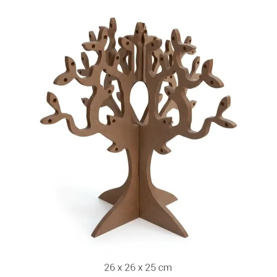 L167 Takı Standı Ahşap Boyanabilir Obje