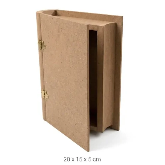 KU255 Küçük Kitap Kutu Ahşap Boyanabilir Obje