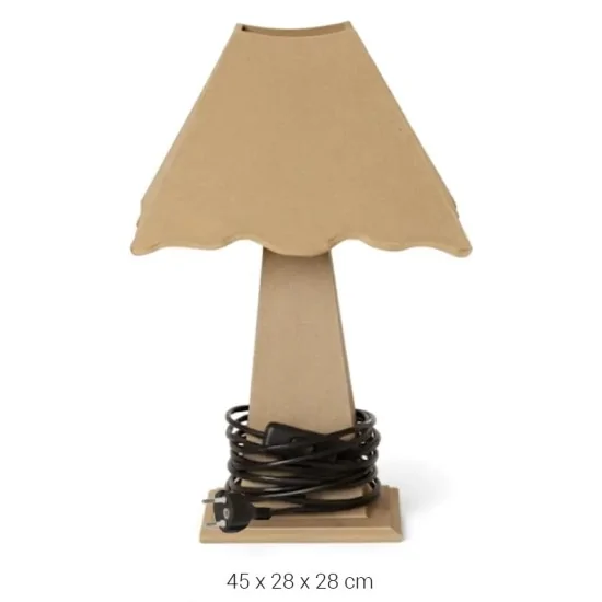 F752 AHŞAP DİK ABAJUR