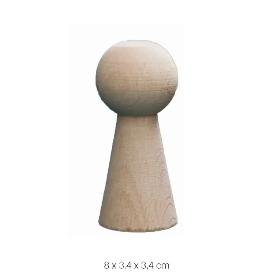 PD12 Peg Bebek 8 cm Ahşap Boyanabilir Obje