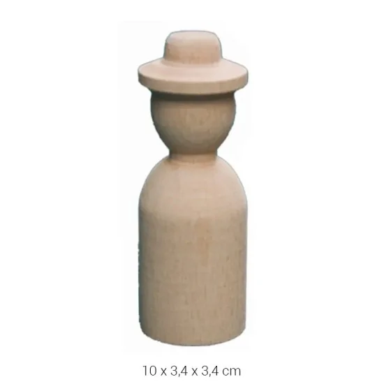 PD13 Peg Bebek 10 cm Ahşap Boyanabilir Obje