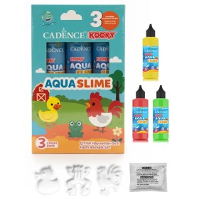 Aqua Slime Çiftlik hayvanları Seti 3 Renk