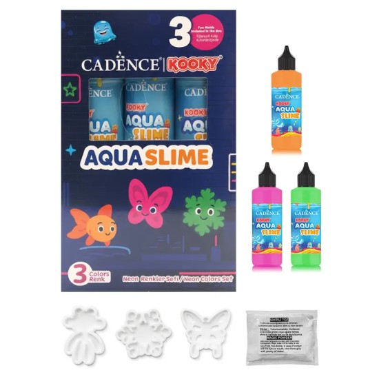 Aqua Slime Neon Renkler Seti 3 Renk