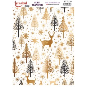 STY229 Yılbaşı Sulu Transfer Kağıdı (25x35)