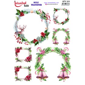 STY231 Yılbaşı Sulu Transfer Kağıdı (25x35)