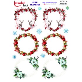 STY234 Yılbaşı Sulu Transfer Kağıdı (25x35)