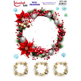 STY236 Yılbaşı Sulu Transfer Kağıdı (25x35)