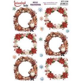 STY238 Yılbaşı Sulu Transfer Kağıdı (25x35)