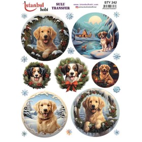 STY242 Yılbaşı Sulu Transfer Kağıdı (25x35)