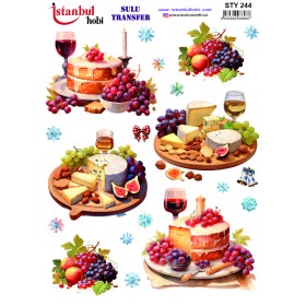 STY244 Yılbaşı Sulu Transfer Kağıdı (25x35)